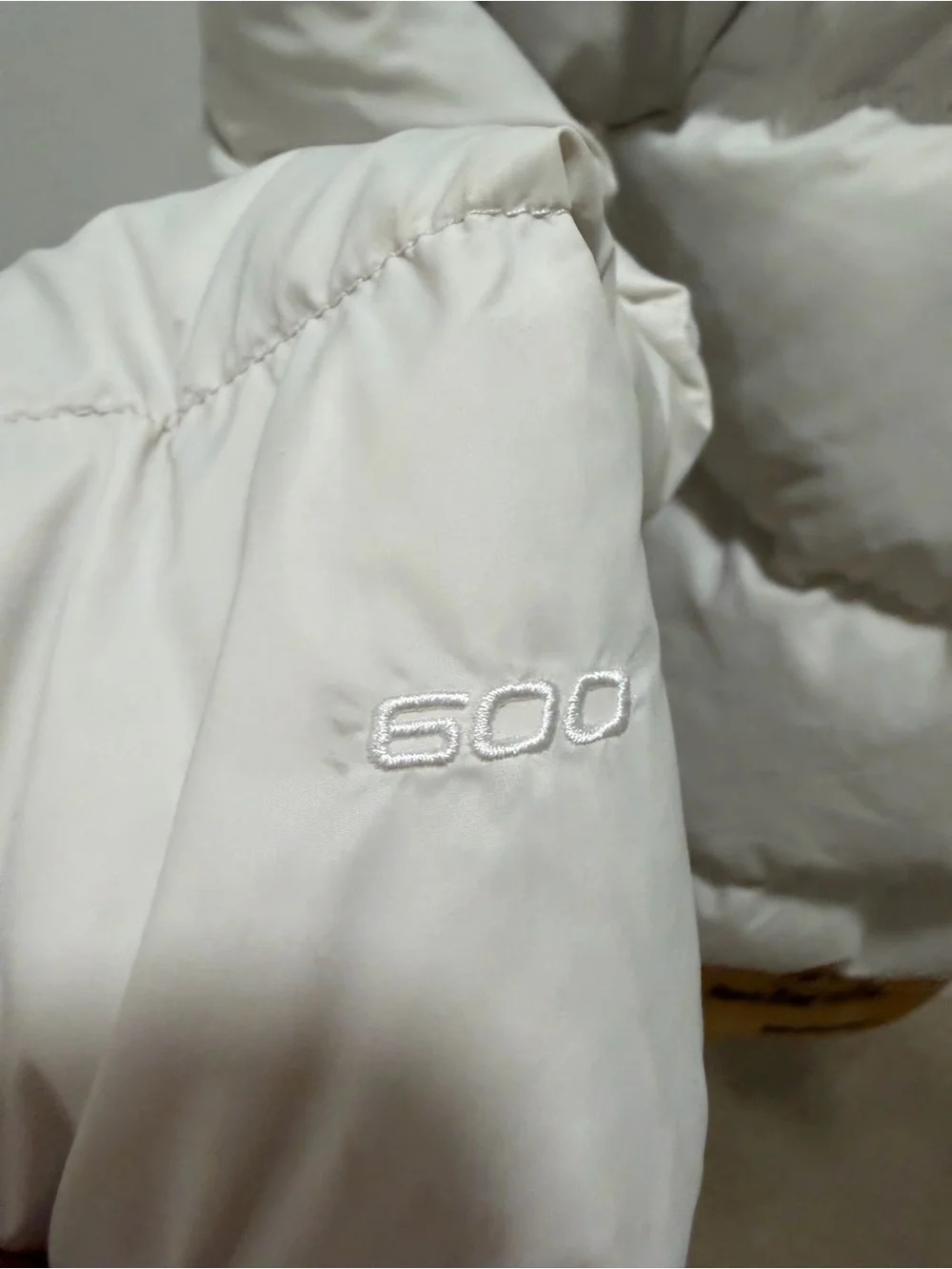 The North Face Hydrenalite Down Hooded Puffer Jacket White Dune Small